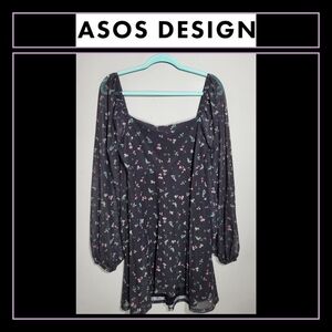 NWOT ASOS DESIGN Dress | Size 12 | Mini Tea Dress | Semi Sheer | Fairy